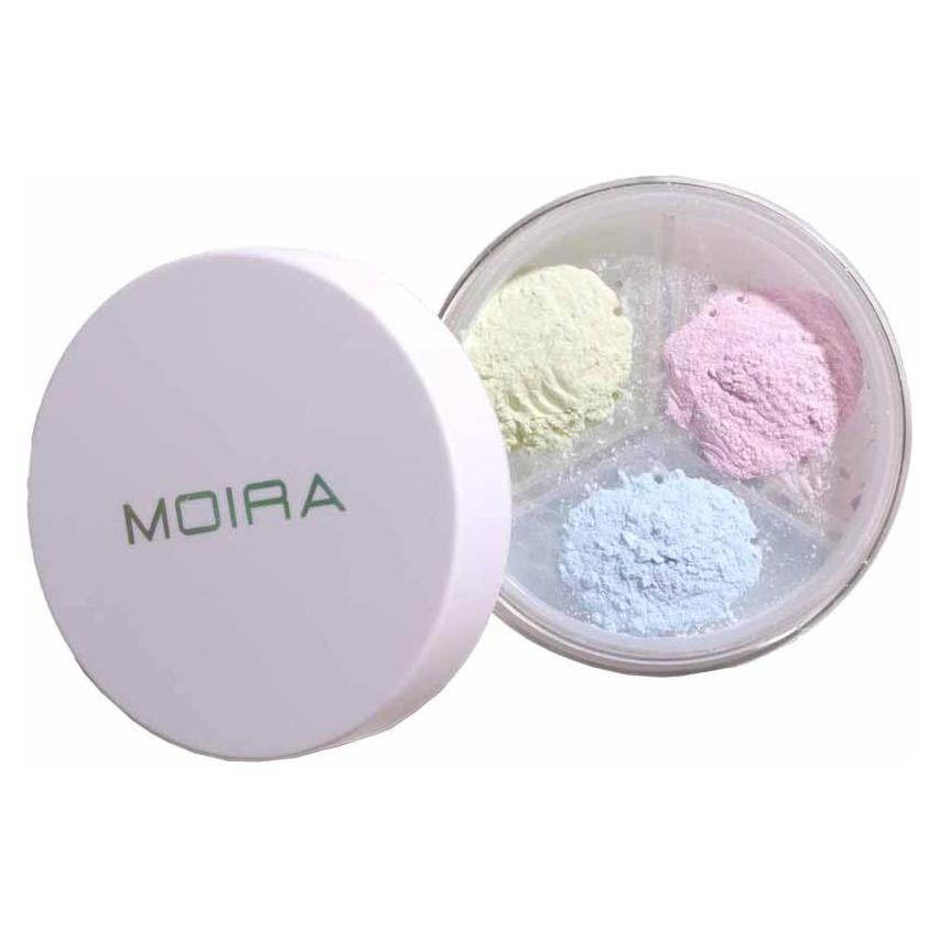 Polvo Suelto Set y Corrector Moira 001 Neutralizador 81g