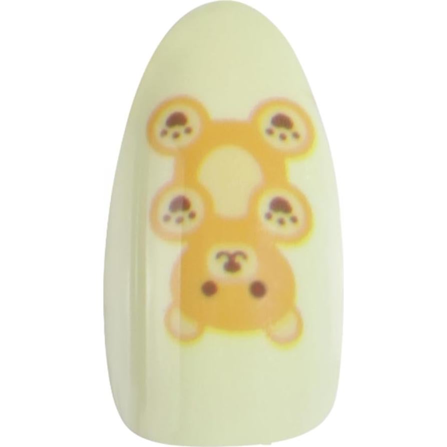 Kit de Manicura Uñas Postizas PaintLab Oso Gummy 24 Piezas