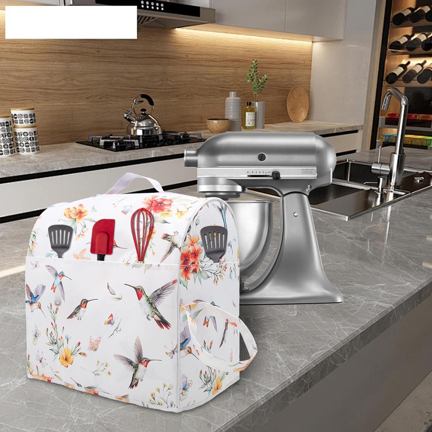 Cubierta de Polvo Kitchen Aid 4.5-5 Qt con Almacenamiento Colibrí