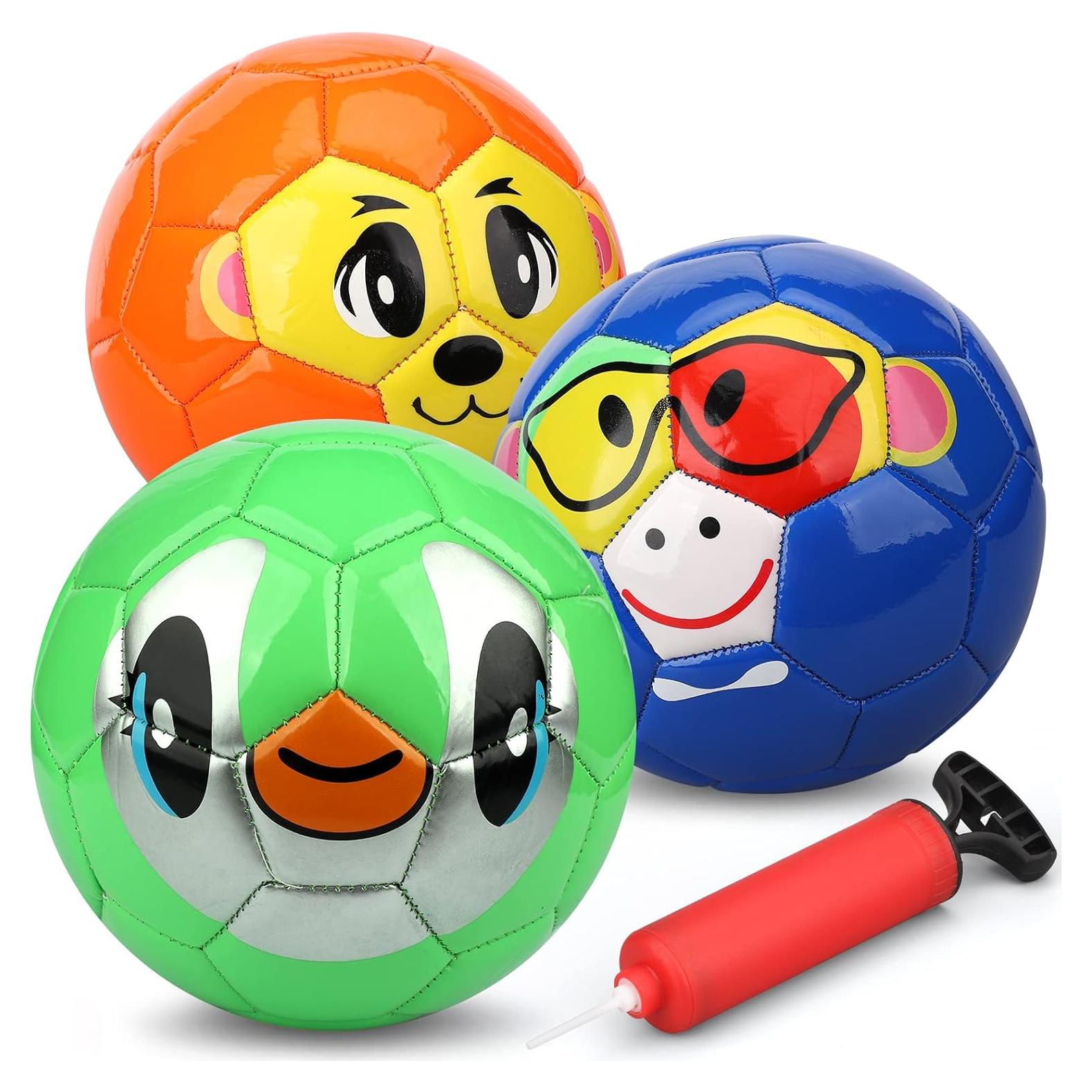 Balones de Fútbol Mini Dilabnba 6" para Niños 3PCS