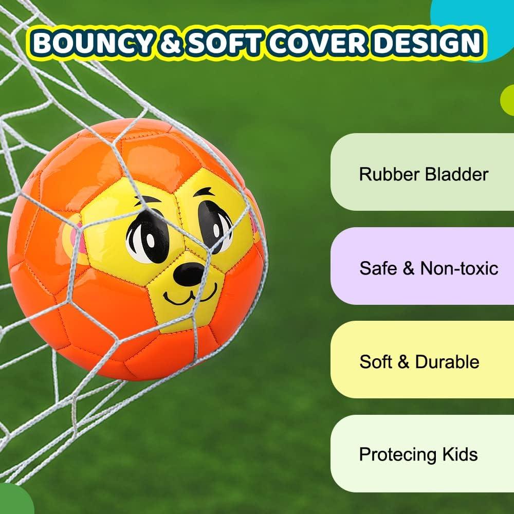 Balones de Fútbol Mini Dilabnba 6" para Niños 3PCS