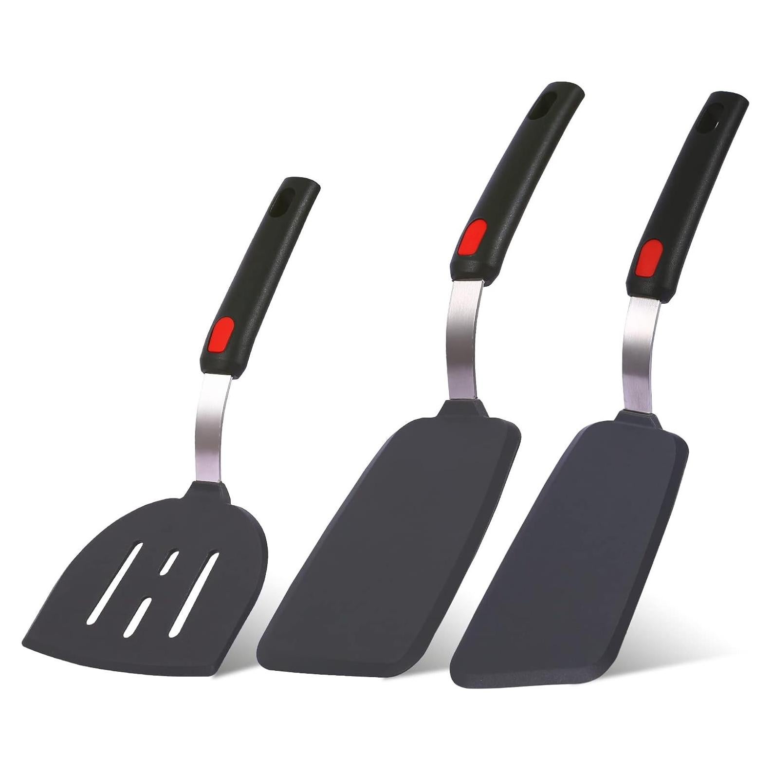 Juego de Espátulas de Silicona Hvanam 3 Piezas Resistentes al Calor