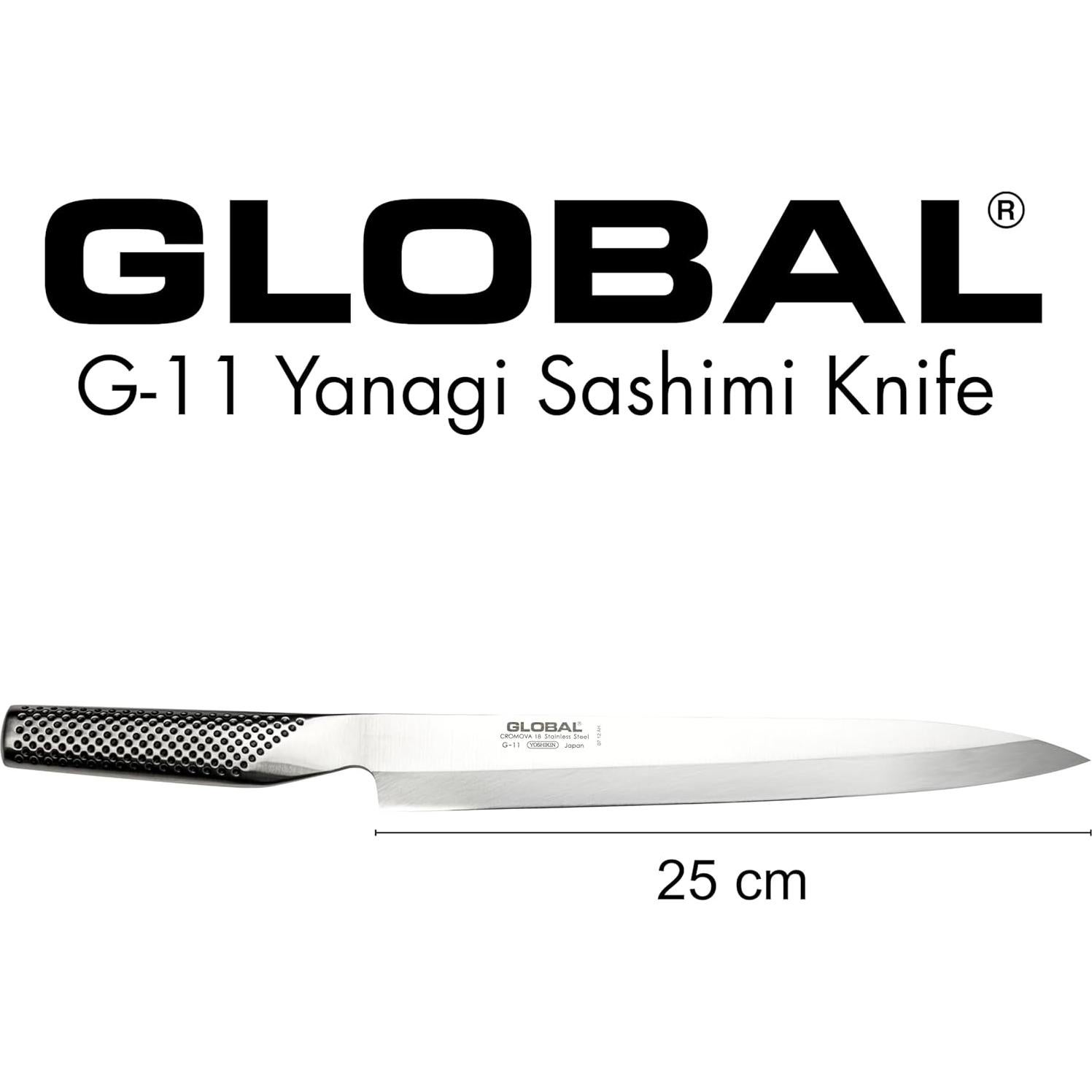 Cuchillo Sashimi Yanagi Global G-11R 25.4 cm Acero Inoxidable