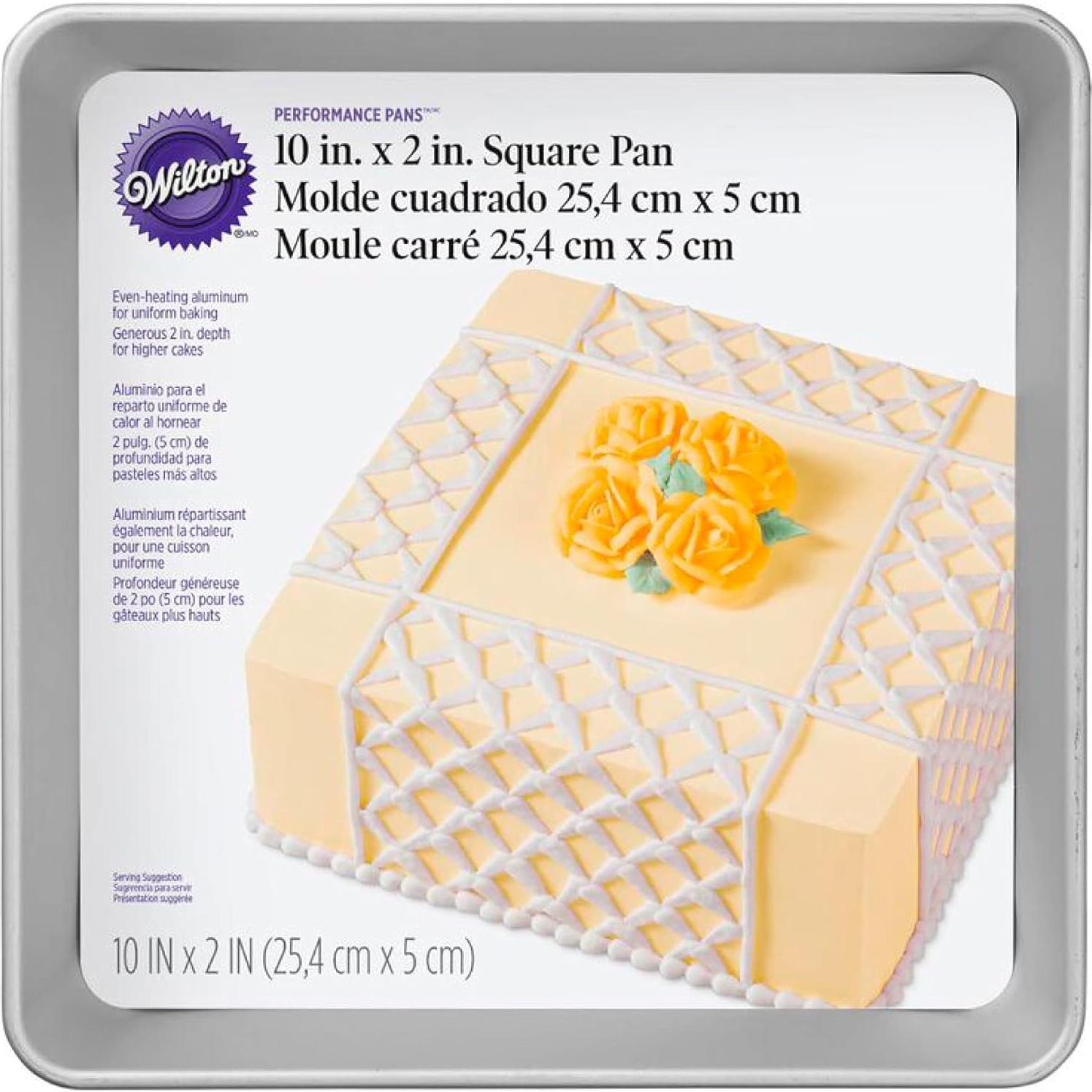 Sartén Cuadrada de Aluminio Wilton 30.48 cm para Pasteles y Brownies