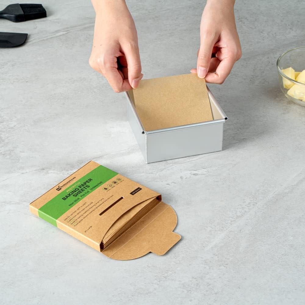 Hojas de papel pergamino Restaurantware 4x4" 1000 unidades