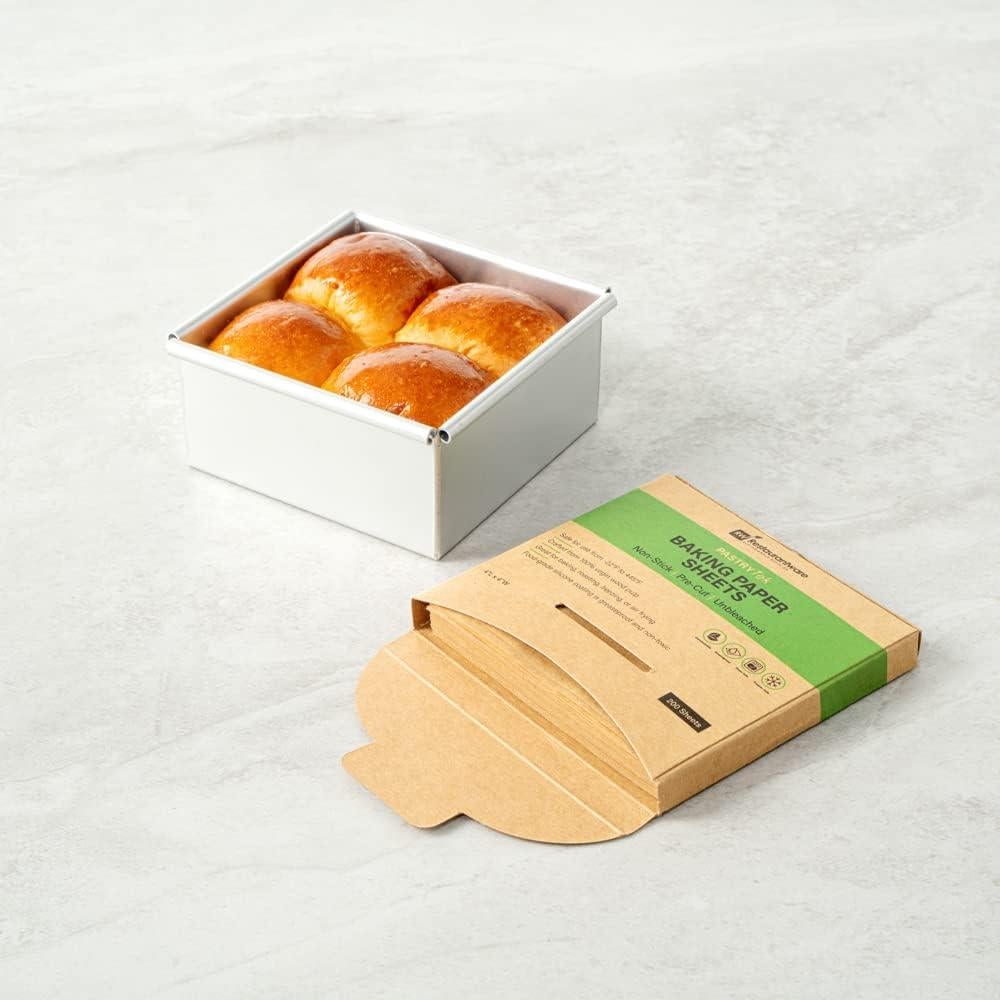 Hojas de papel pergamino Restaurantware 4x4" 1000 unidades