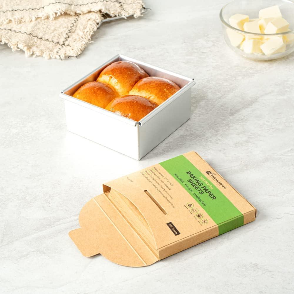 Hojas de papel pergamino Restaurantware 4x4" 1000 unidades