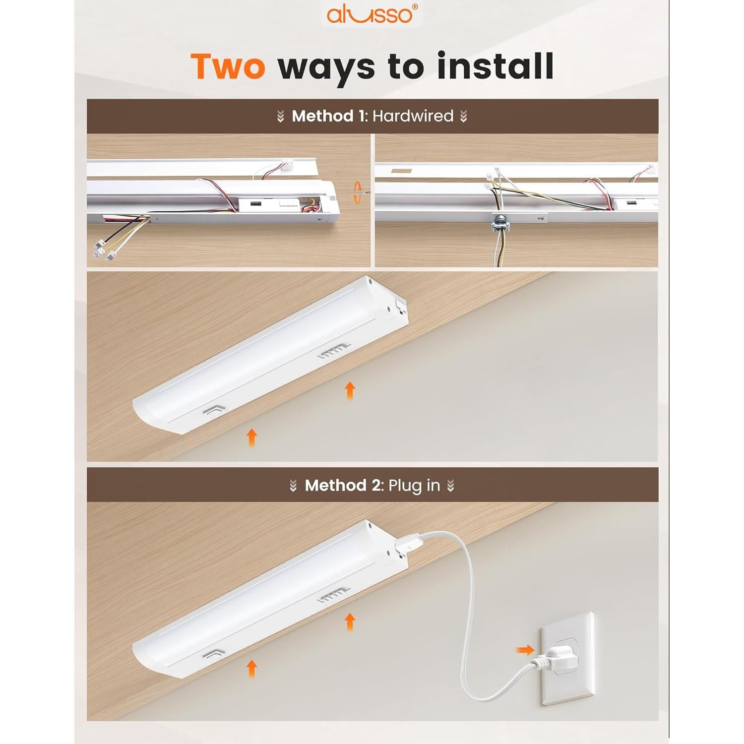 Iluminación LED Bajo Gabinete ALUSSO 12" Regulable 6W 510LM