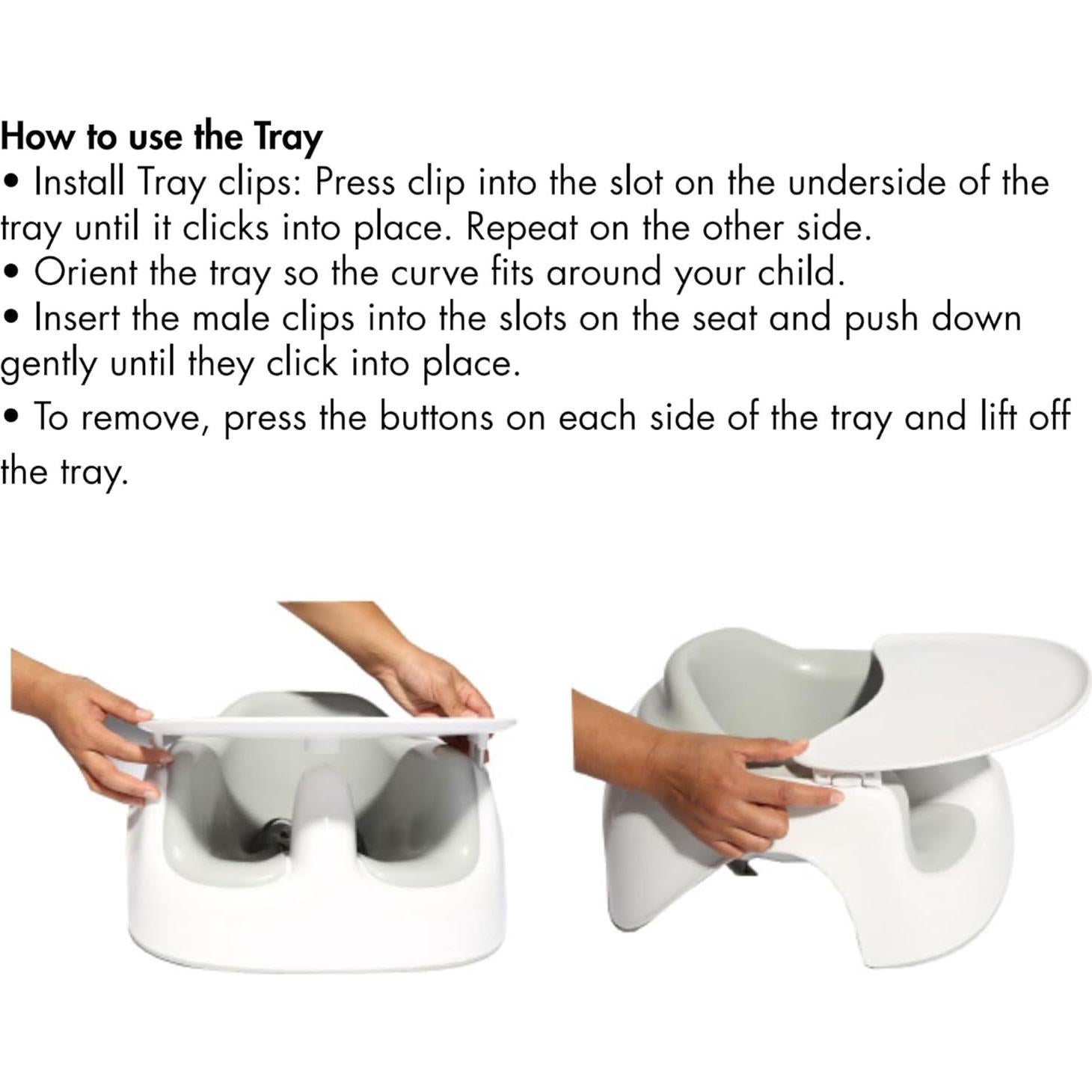 Silla de Piso Bumbo Lite Combo con Bandeja para Bebés