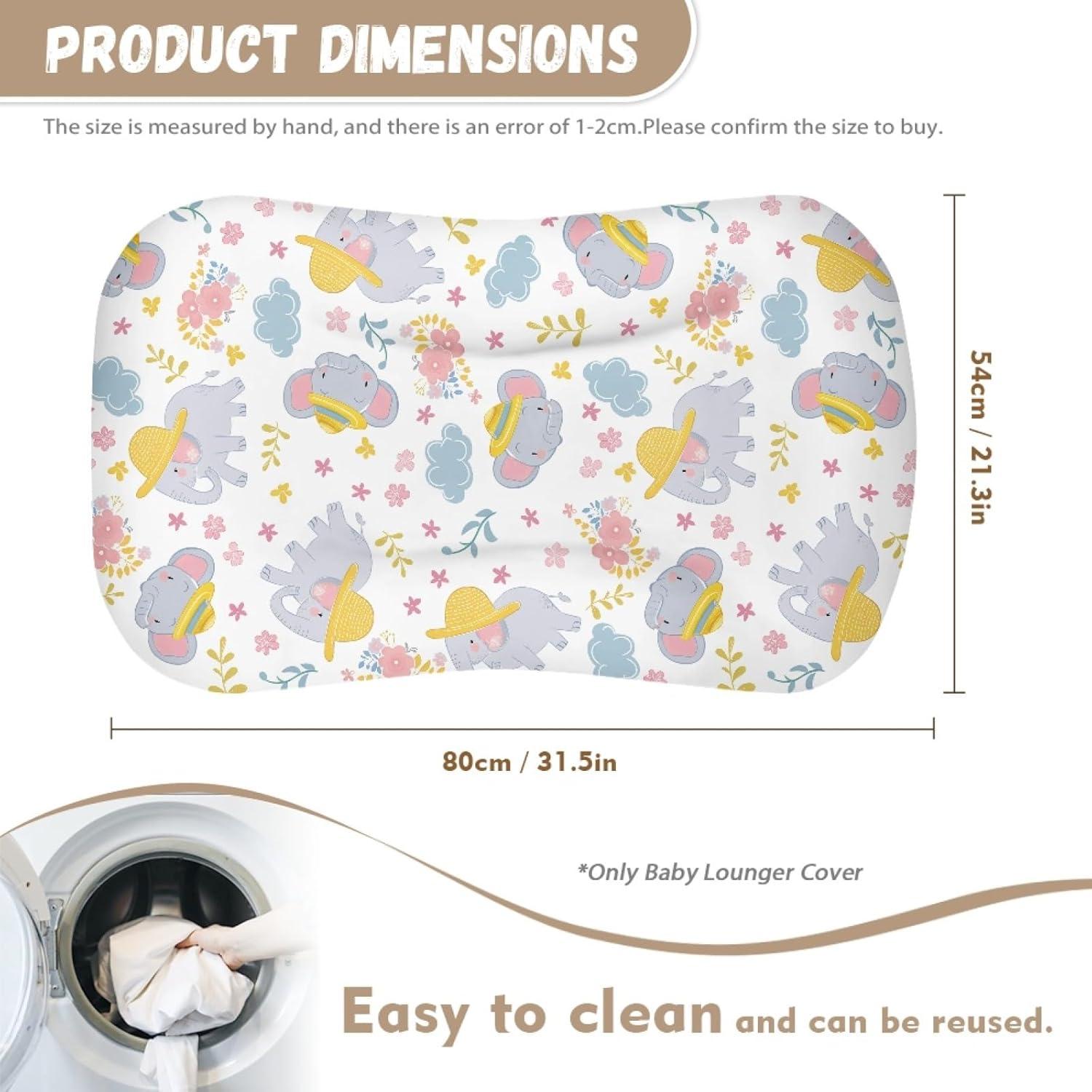 Funda Lounger para Bebé Zanxiantu 80x54cm Estampado Elefante