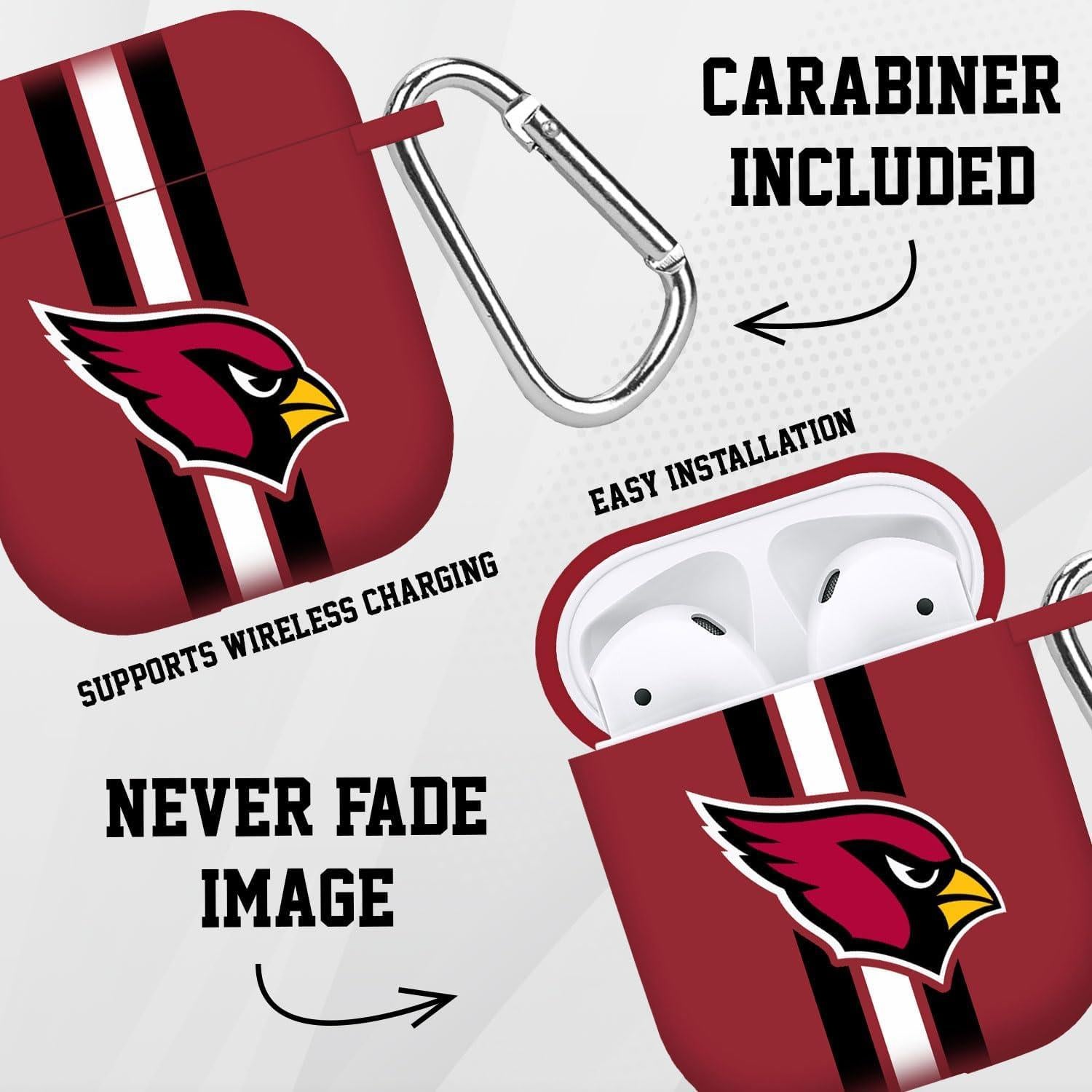 Funda HD Game Time Arizona Cardinals para AirPods 1 y 2