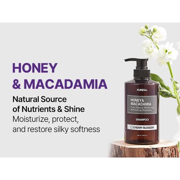 Champú Natural KUNDAL Miel y Macadamia 500ml Cuidado Cabello