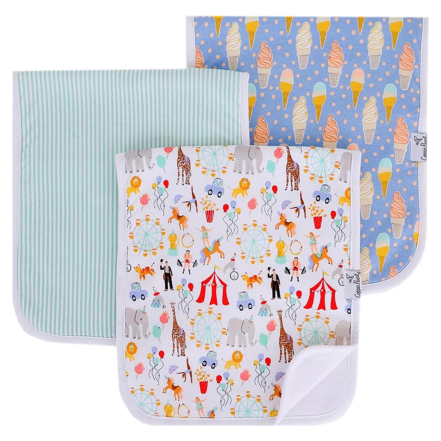 Paños de Eructo para Bebés Copper Pearl - 3 Unidades 53x25 cm