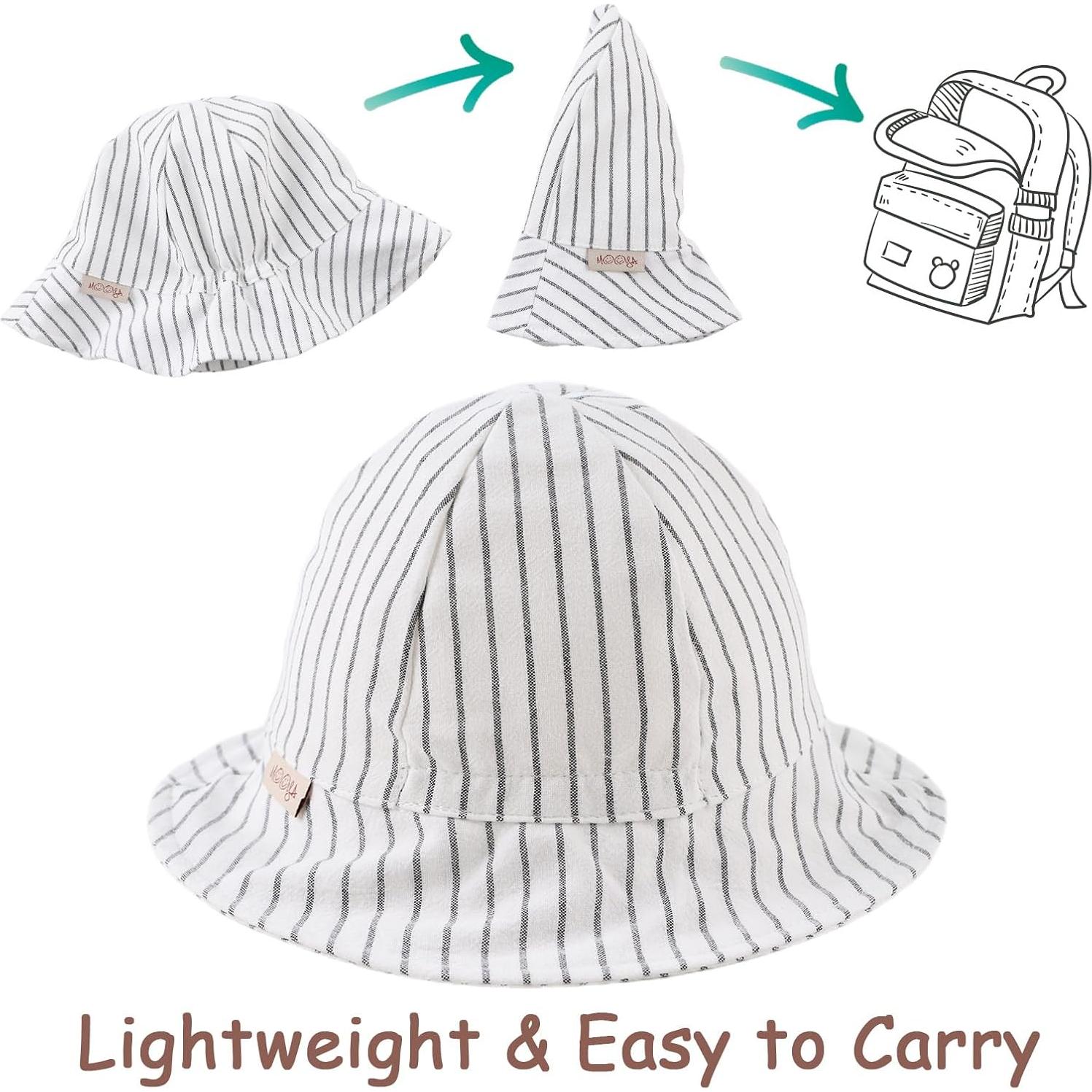 Sombrero de Cubo Floral para Bebés 6-24 Meses UPF 50+