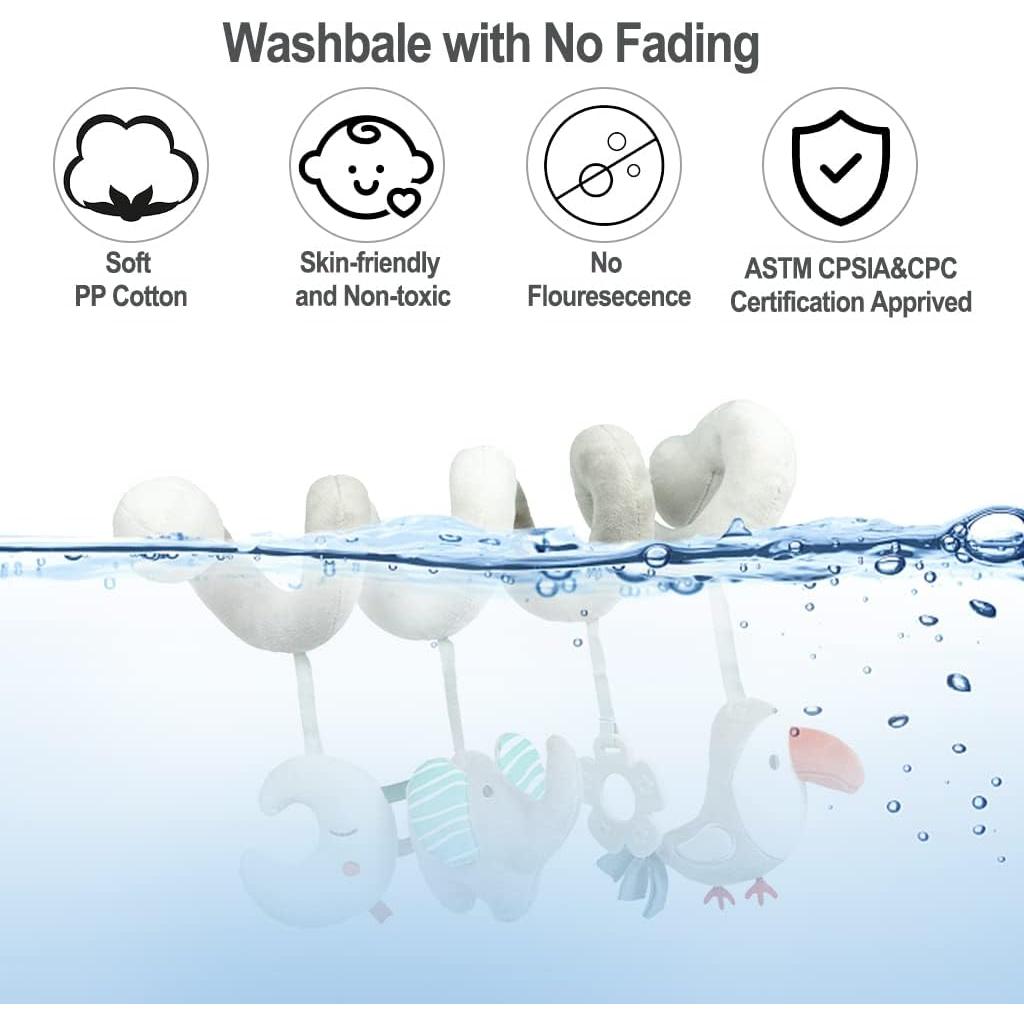 Juguete Colgante Espiral Blublu Park Elefante Gris 60cm