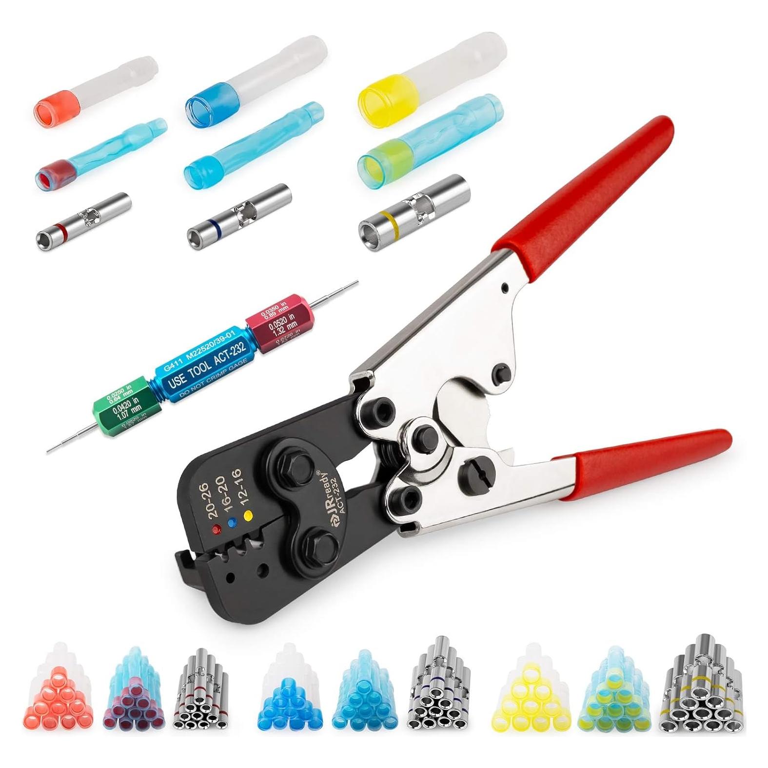 Kit de Crimpado JRready ACT-232 con Conectores Termocontraíbles