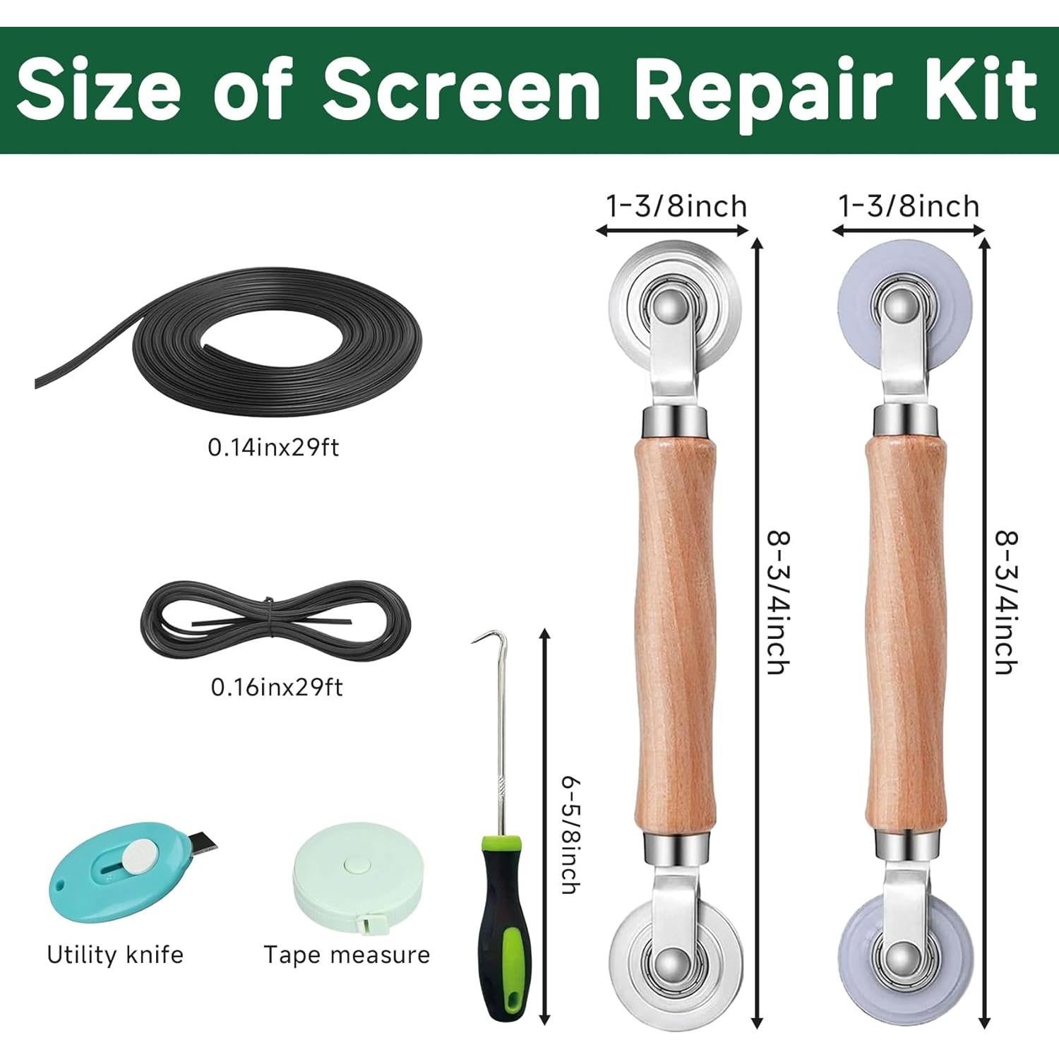 Kit de Reparación de Pantalla de Ventana GeekNi 1.09 kg 48x300 cm