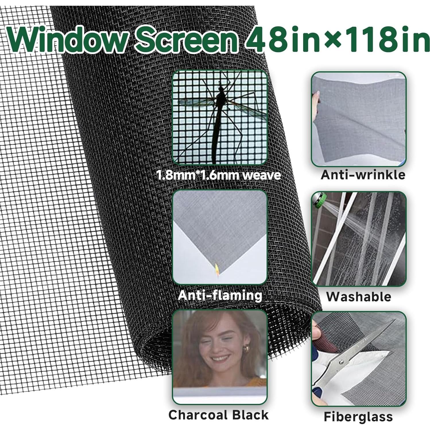 Kit de Reparación de Pantalla de Ventana GeekNi 1.09 kg 48x300 cm