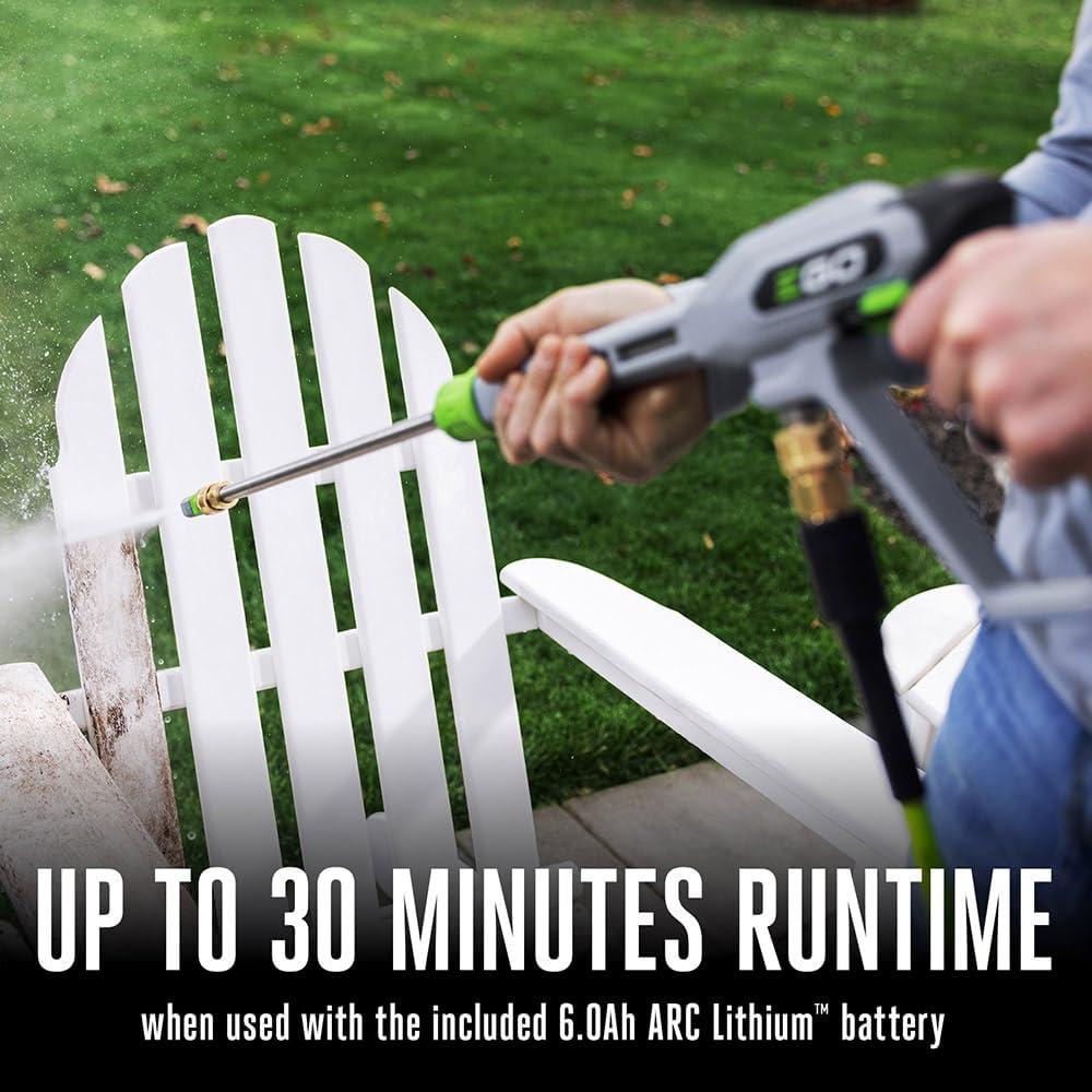 Lavadora a Presión EGO Power+ 2100 PSI 1.2 GPM Batería 6.0Ah