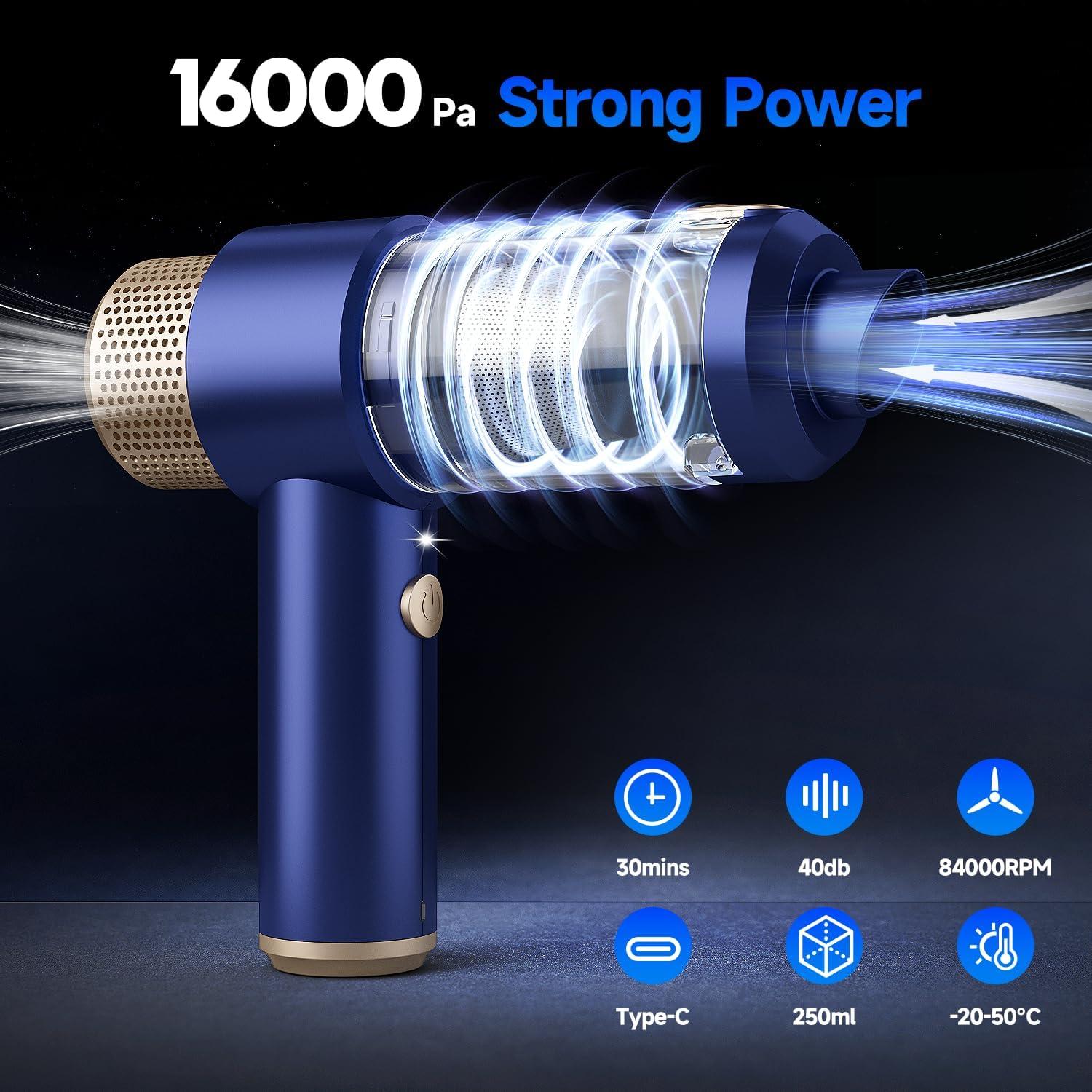 Aspiradora de Coche Inalámbrica Vizeusvac LT-135 16000Pa