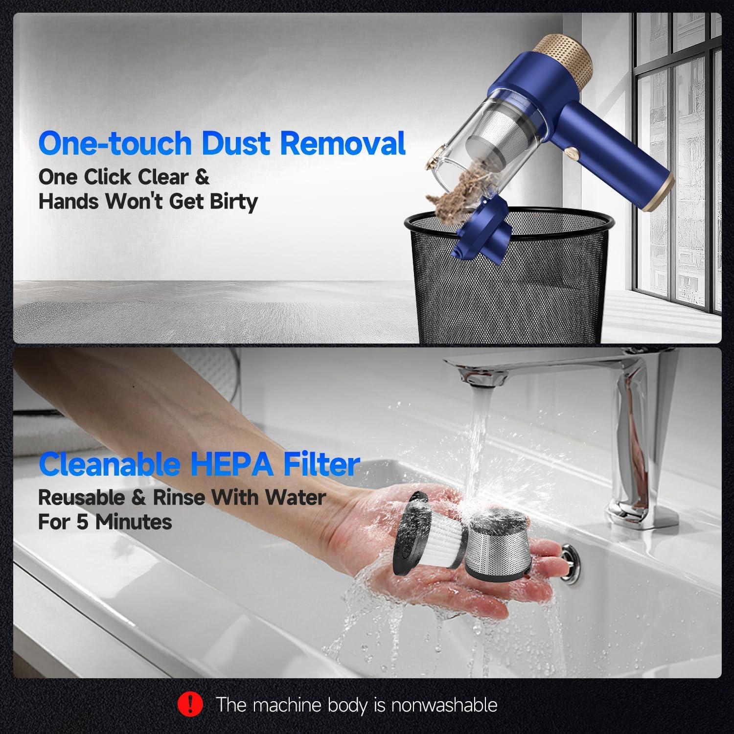 Aspiradora de Coche Inalámbrica Vizeusvac LT-135 16000Pa