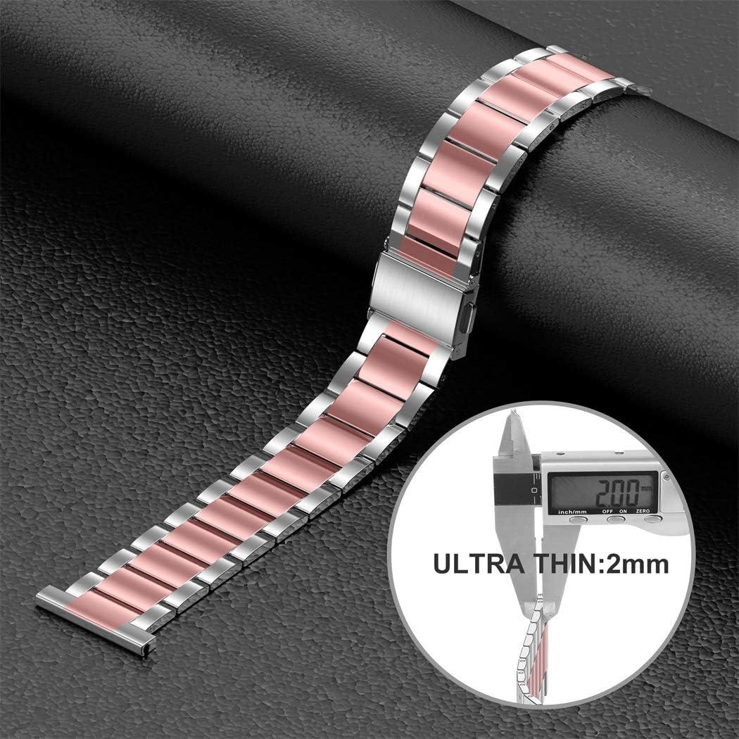 Banda de Acero Inoxidable Wearlizer para Fitbit Versa