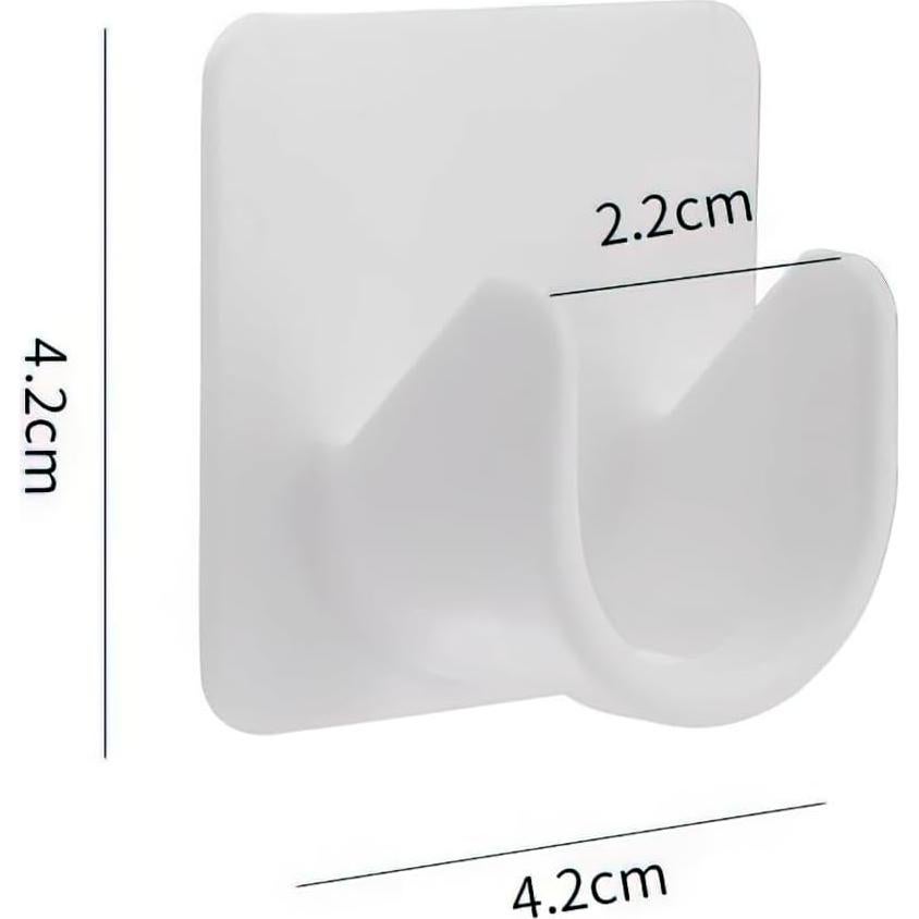 Soportes de Poste de Closet Dophee Autoadhesivos 4 Pcs 5kg