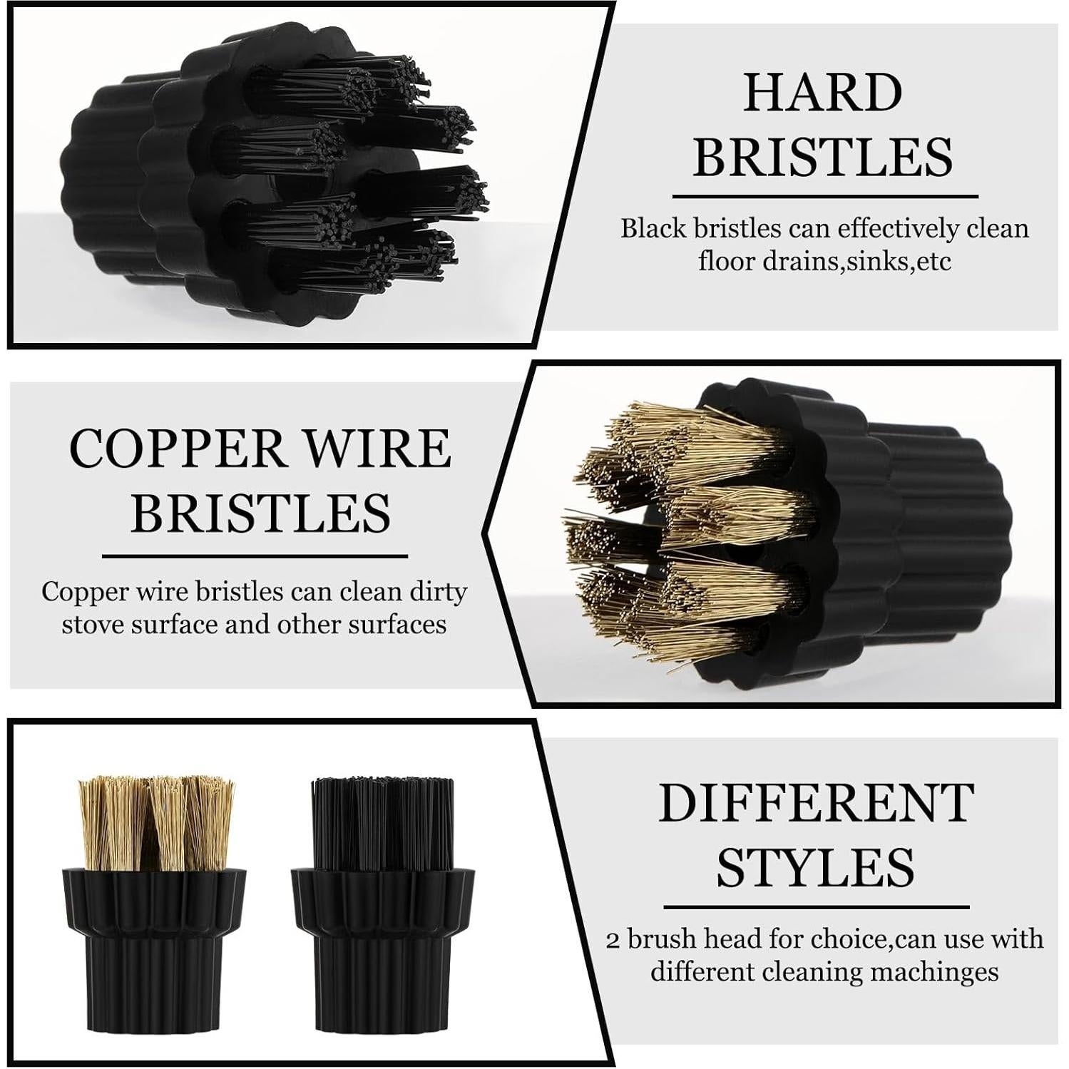 Cabezal de Cepillo para Limpiador a Vapor Honeydak M8 - 10 Piezas