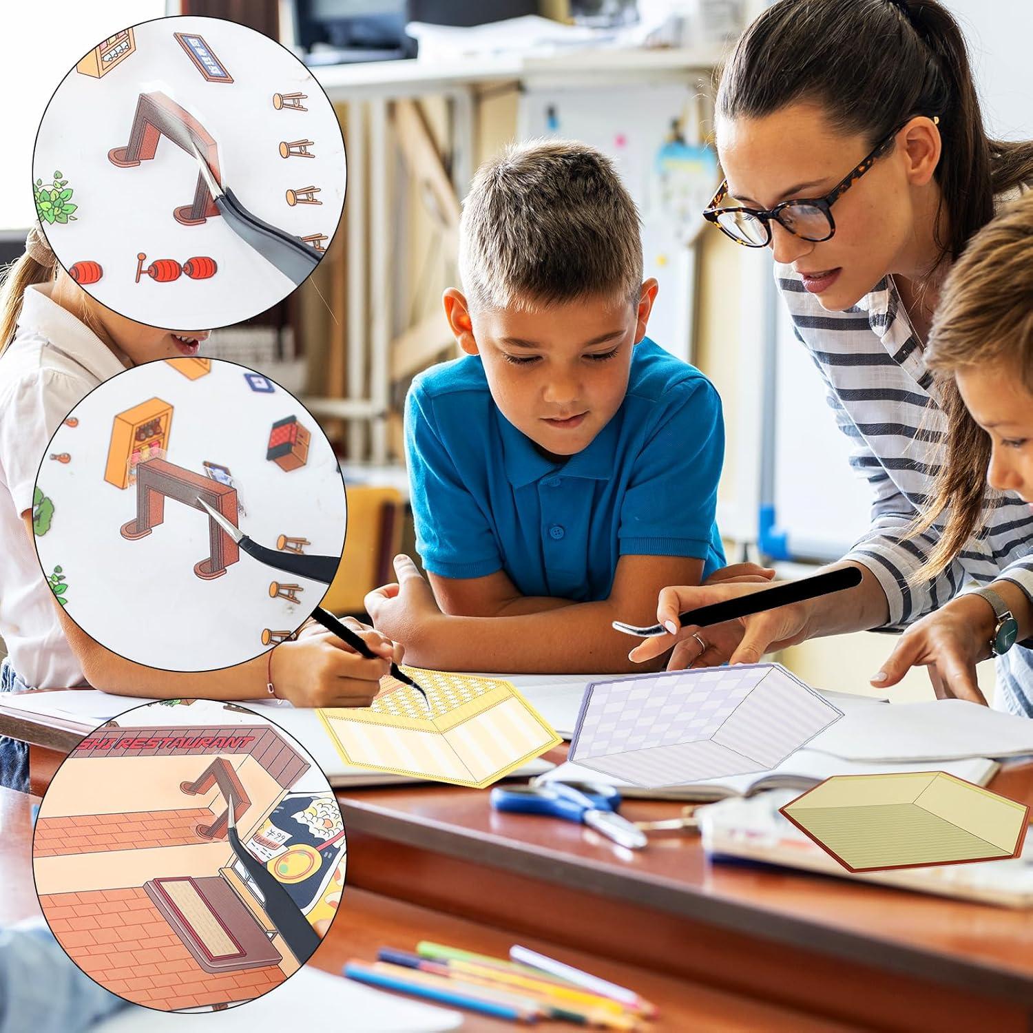 Set de Stickers 3D Reutilizables Lestp - 4 Piezas para DIY