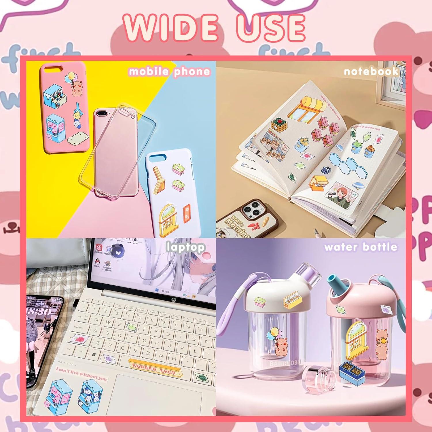 Set de Stickers 3D Reutilizables Lestp - 4 Piezas para DIY