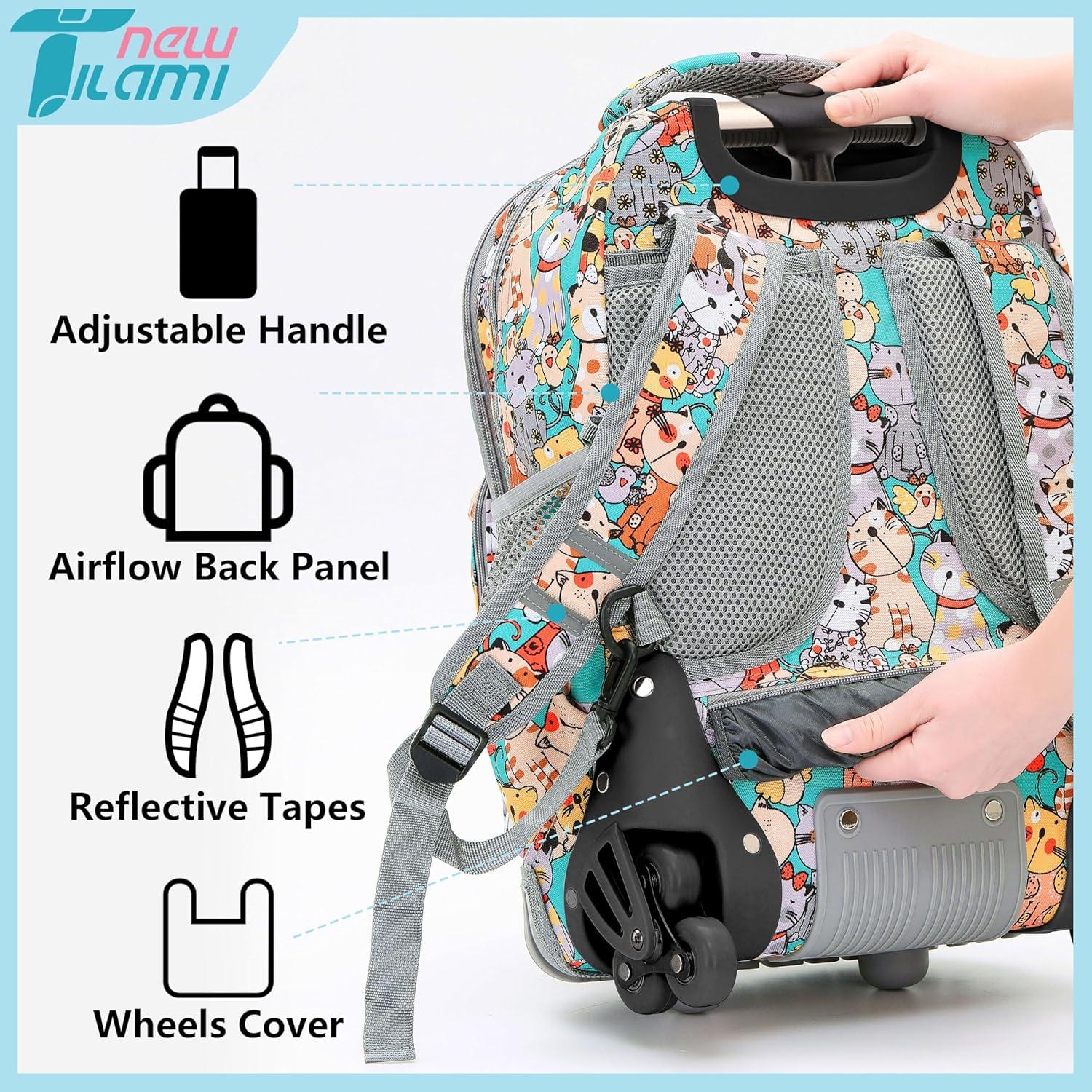 Mochila Rodante NUEVO TILAMI 18" para Niños Gatos