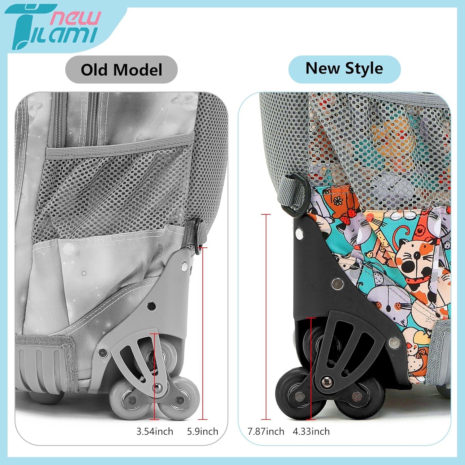 Mochila Rodante NUEVO TILAMI 18" para Niños Gatos