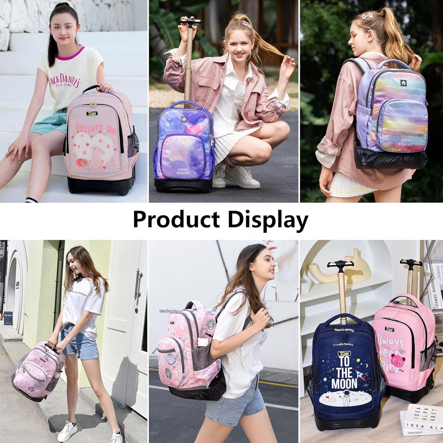 Mochila Rodante NUEVO TILAMI 18" para Niños Gatos