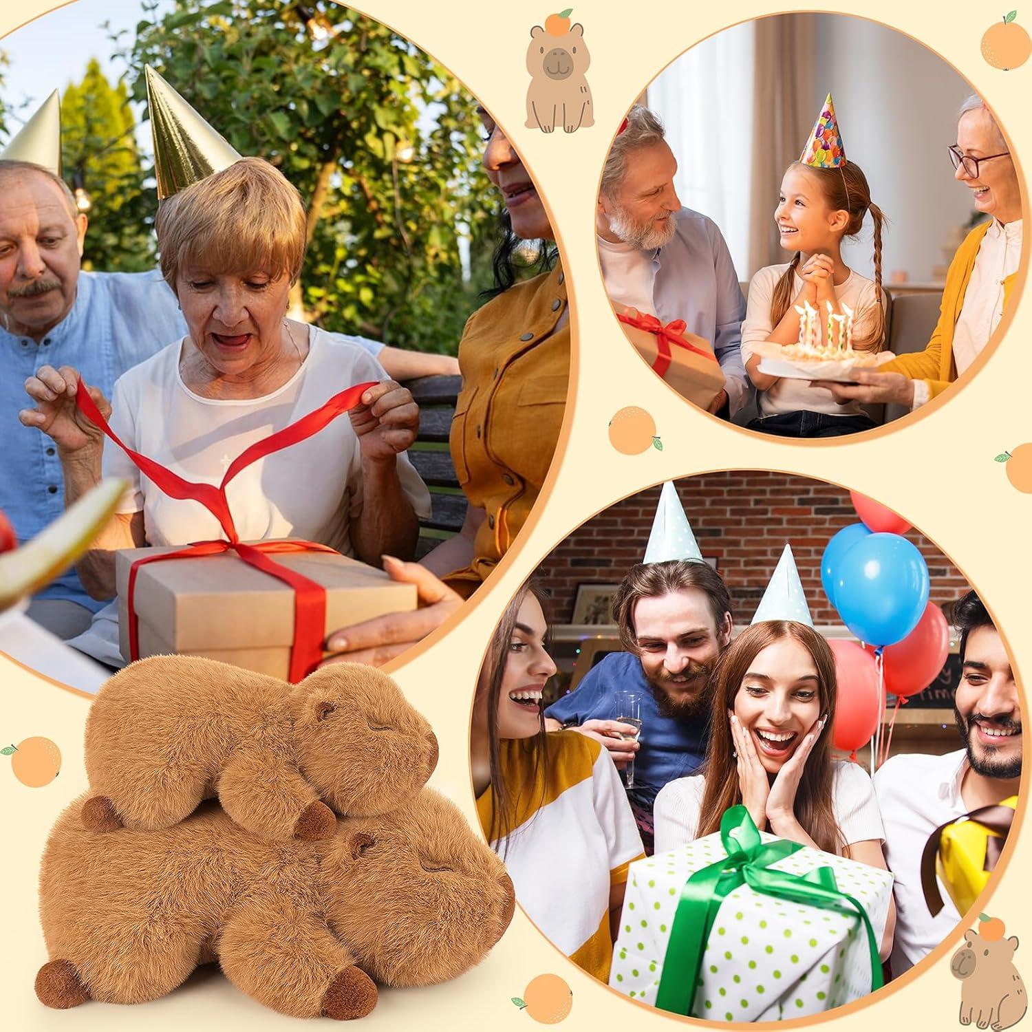 Peluche Capibara con Peso 25.4cm Sprinqdawin - Suave y Abrazable