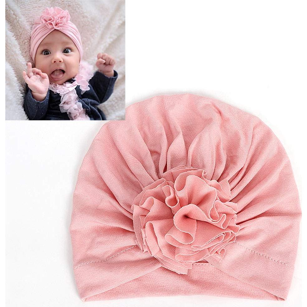Gorro Turbán para Bebés Algodón Suave 0M-4 Años 5 Piezas