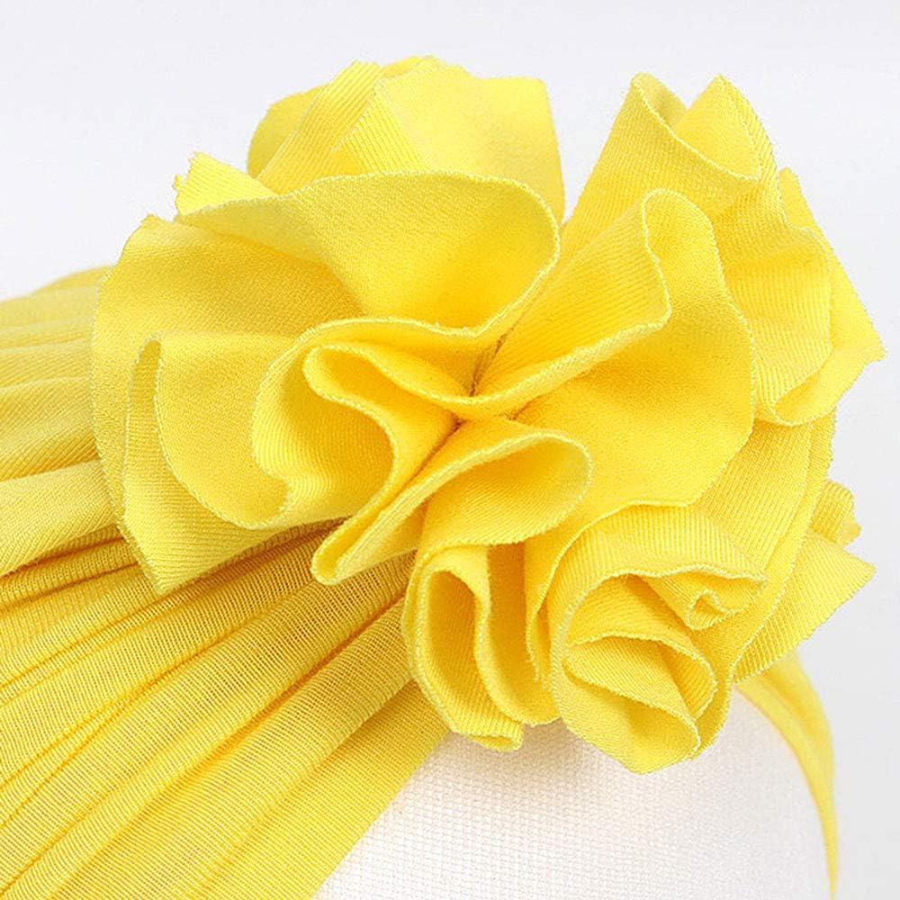 Gorro Turbán para Bebés Algodón Suave 0M-4 Años 5 Piezas