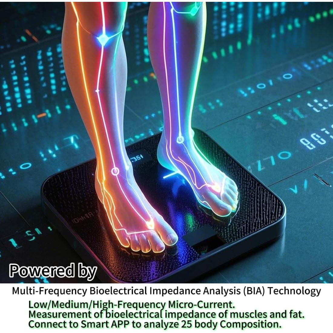 Báscula de Baño Digital PUPURGE CF812 con IMC y Grasa Corporal