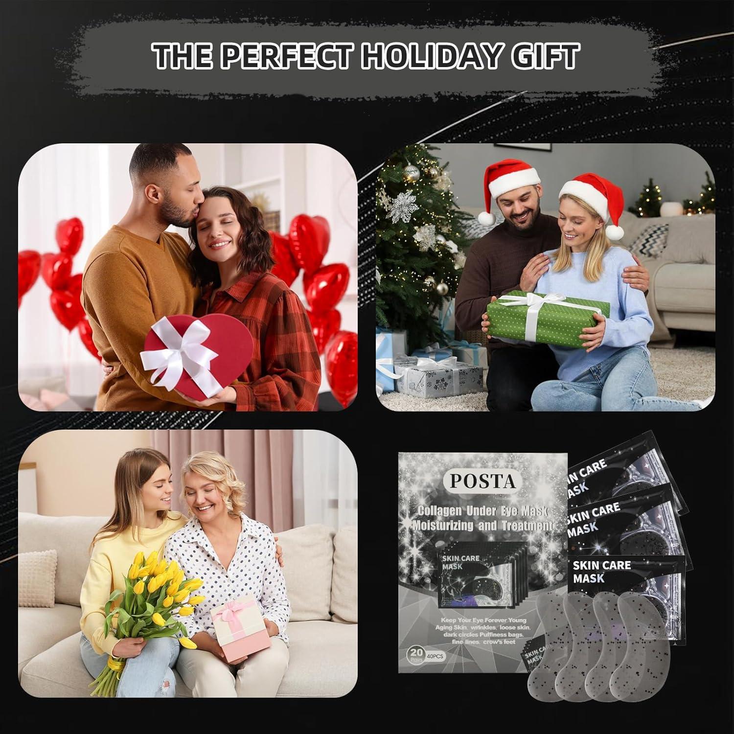 Mascarilla Hidratante para Ojos POSTA 40 Pcs - Parches Antiarrugas