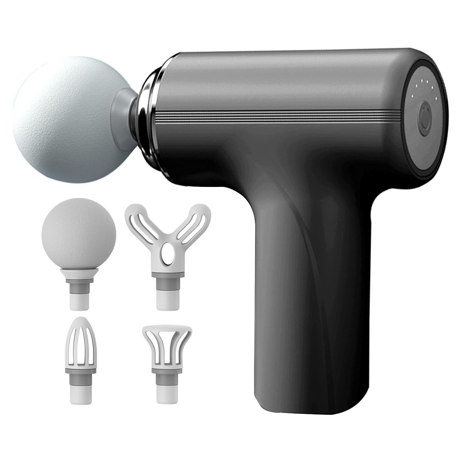 Mini Pistola de Masaje ZEOEZHBI Negro, Alivio Muscular Portátil