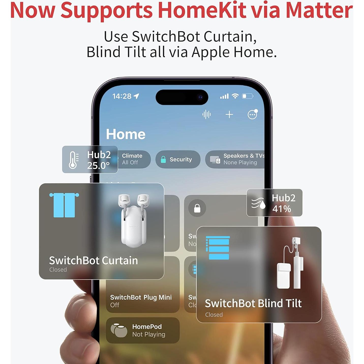 SwitchBot Hub 2 (2da Gen) Termómetro Higrómetro WiFi Inteligente