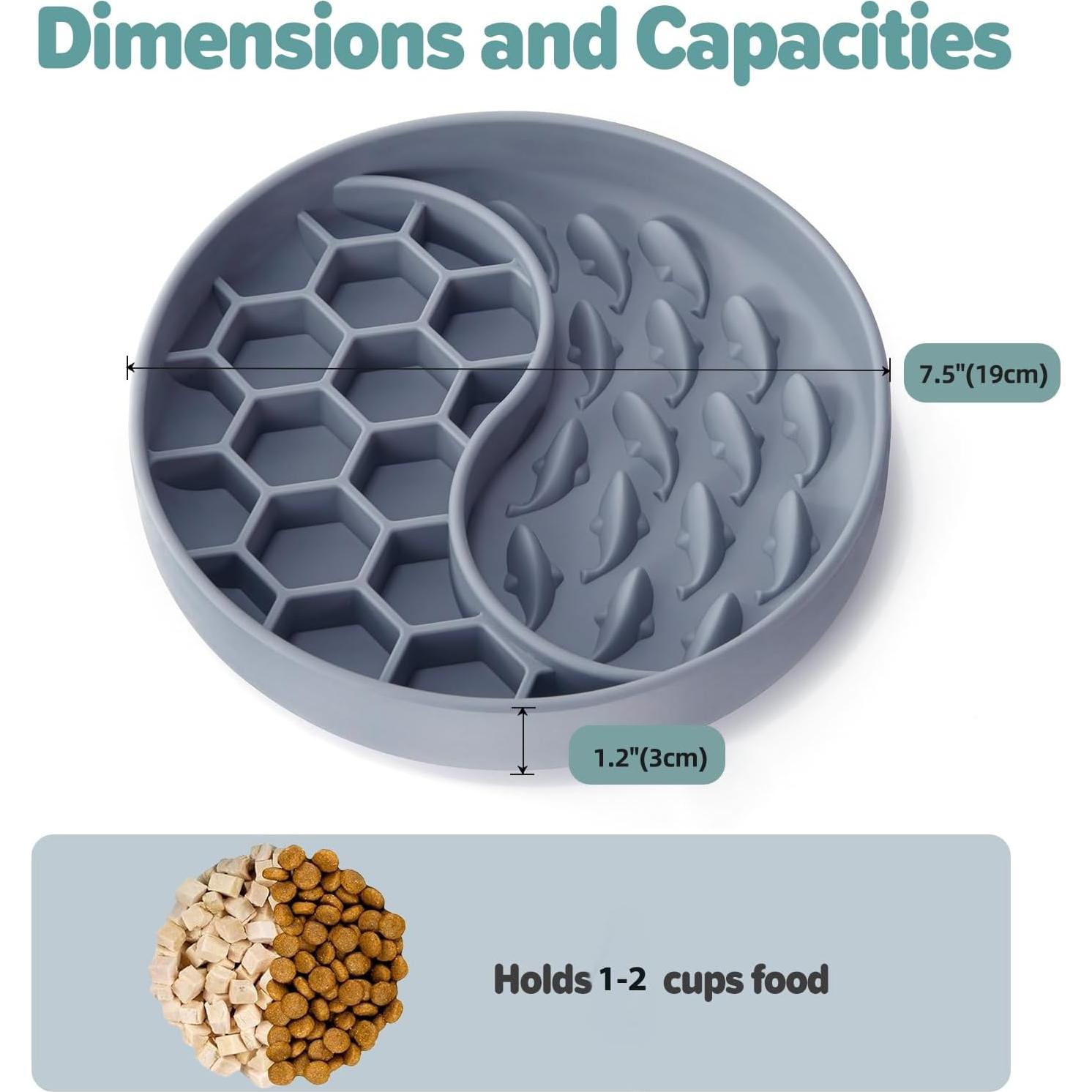Cuenco de Alimentación Lenta para Perros ZOURYNUA Azul 19cm