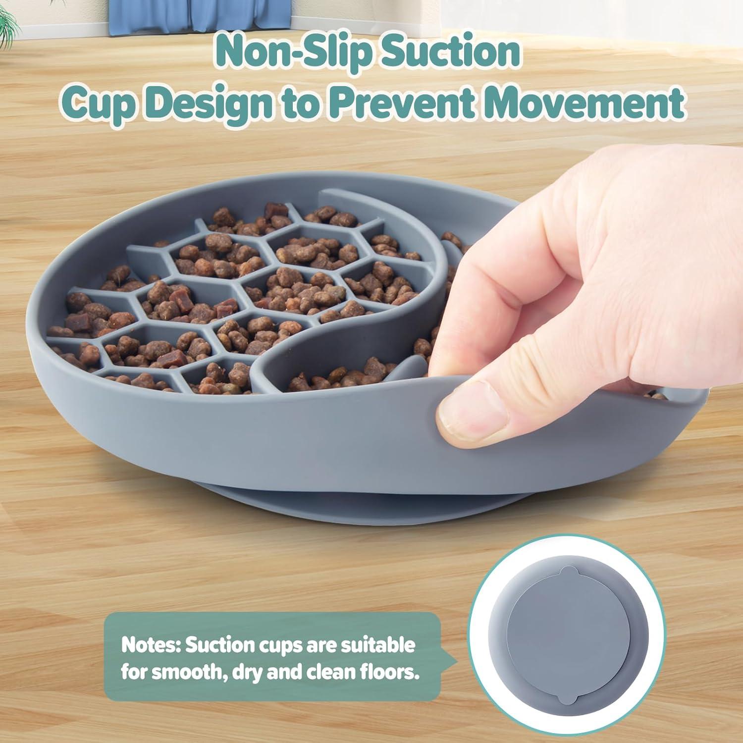 Cuenco de Alimentación Lenta para Perros ZOURYNUA Azul 19cm