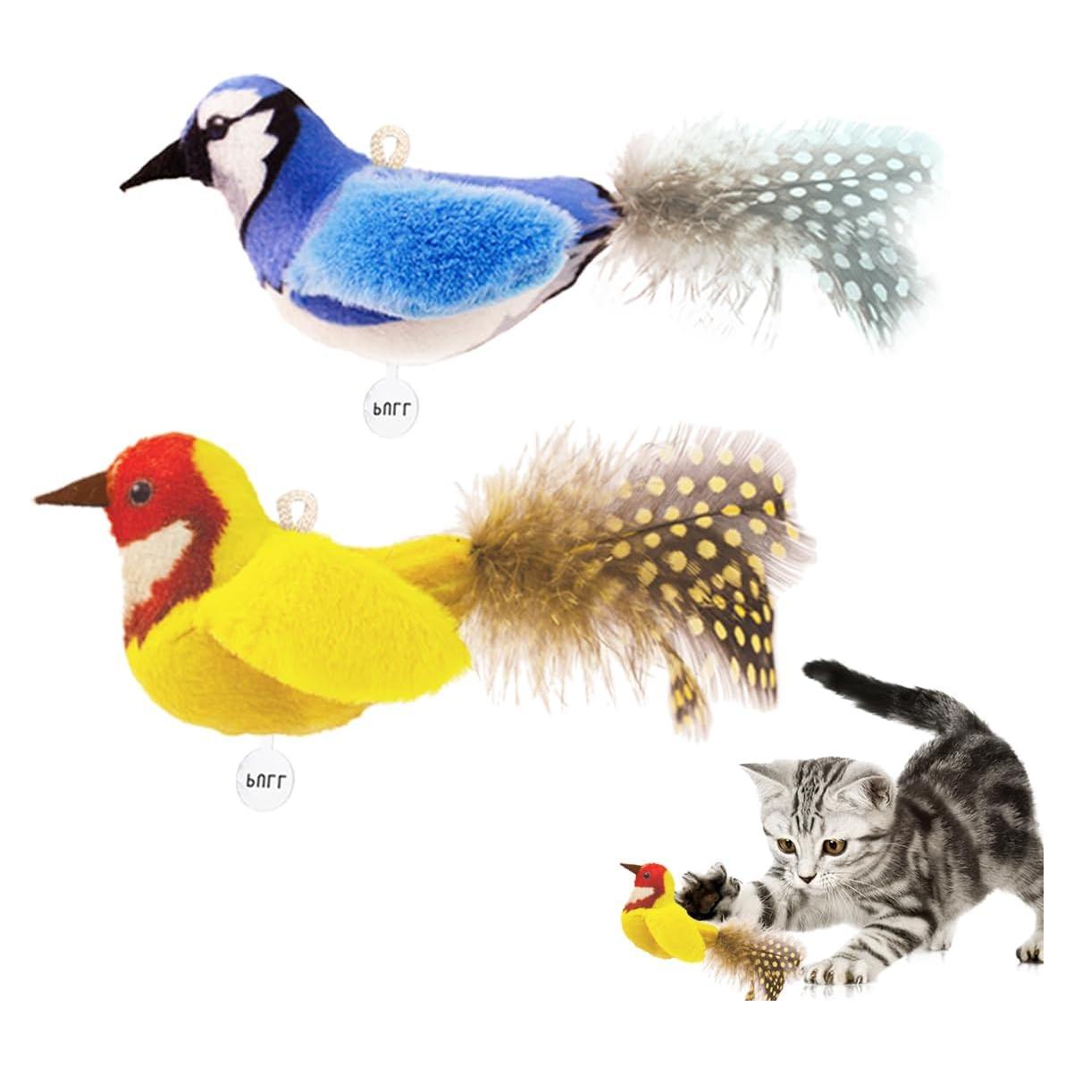 Juguetes Interactivos para Gatos Ecubes con Hierba Gatera - 2 Pájaro