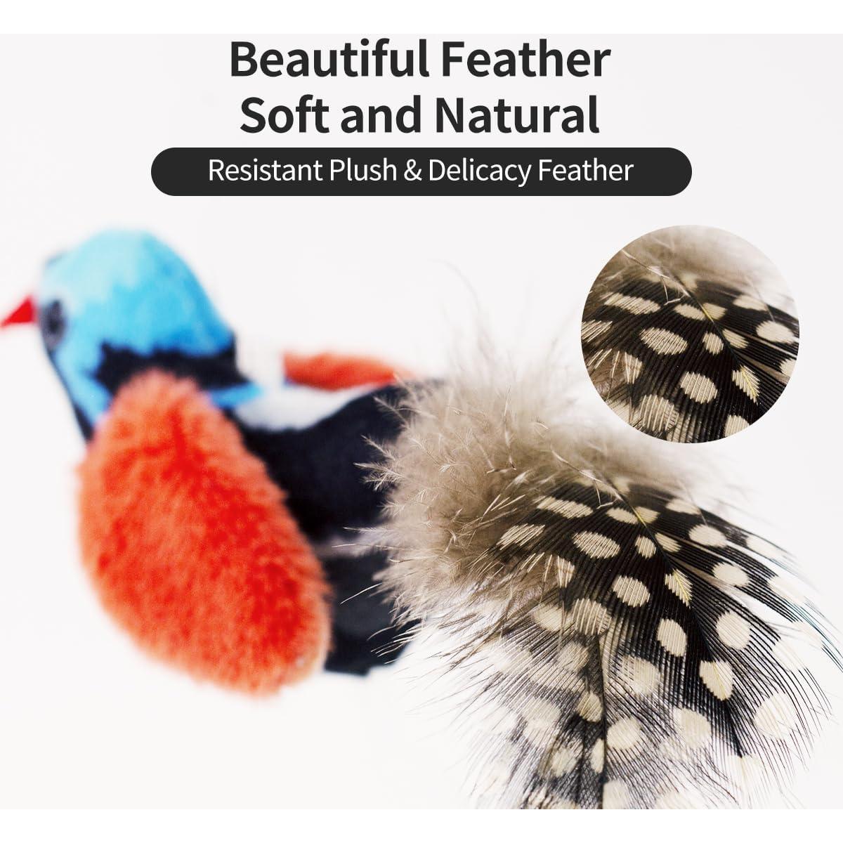 Juguetes Interactivos para Gatos Ecubes con Hierba Gatera - 2 Pájaro