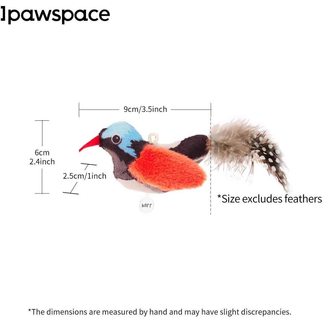Juguetes Interactivos para Gatos Ecubes con Hierba Gatera - 2 Pájaro