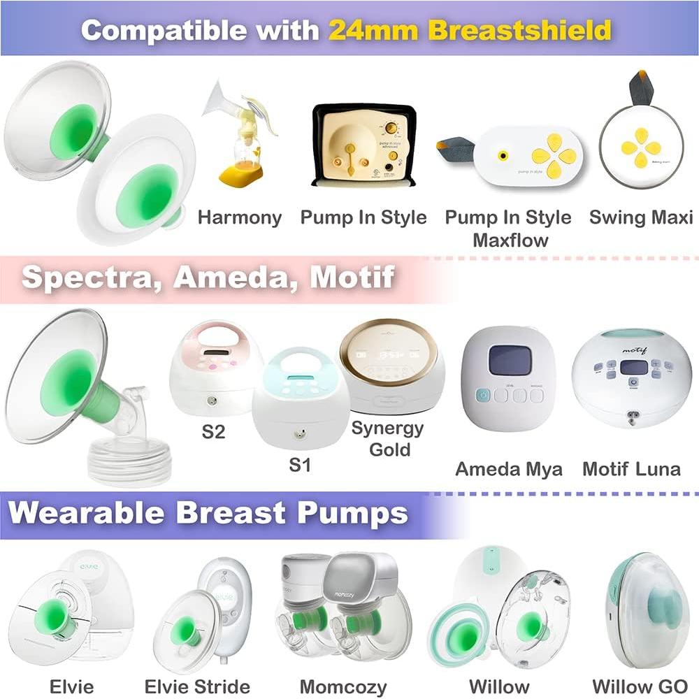 Inserciones de Flange Nenesupply 15mm Compatibles Elvie 24mm