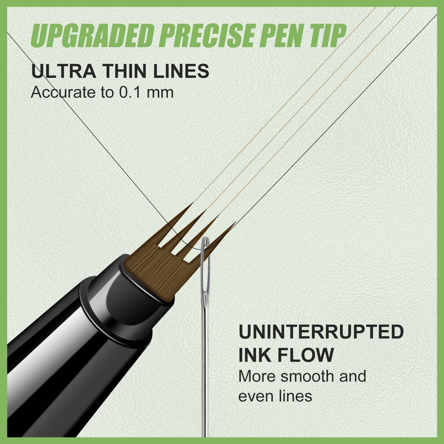 Lápiz de Cejas Microblading Shantou Castaño Medio 4 Puntas