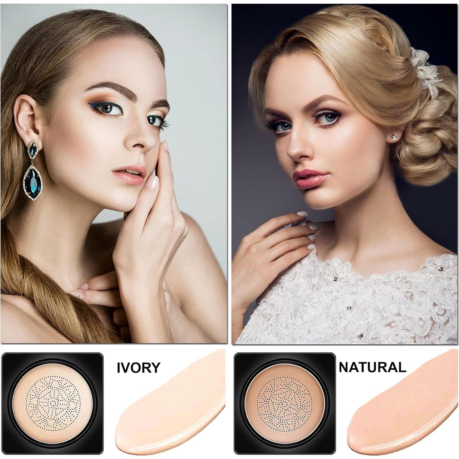 Base de Maquillaje CC Cream AWCCXMYM Marfil 120g con Esponja