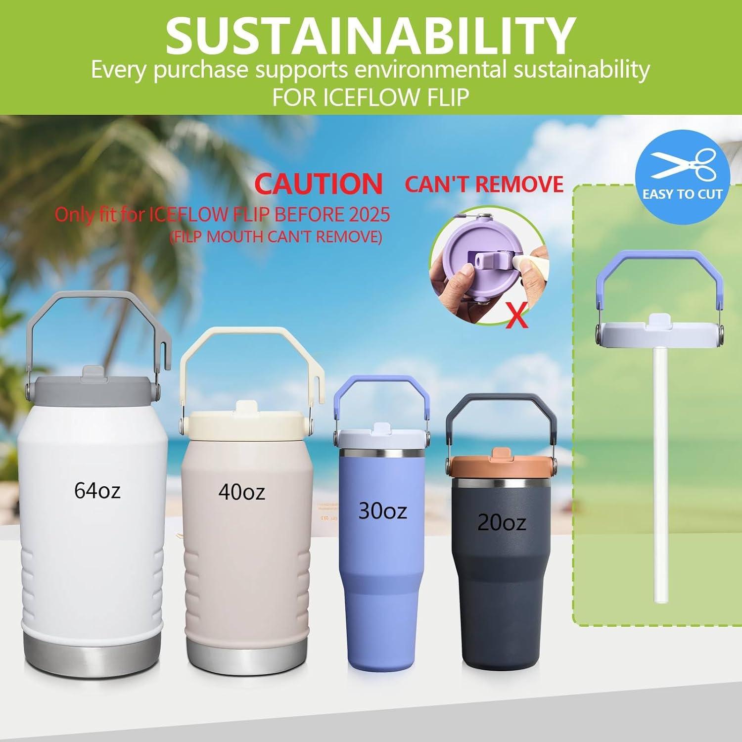 Juego de Pajitas Reutilizables Acuewuja para Stanley 14-64 oz