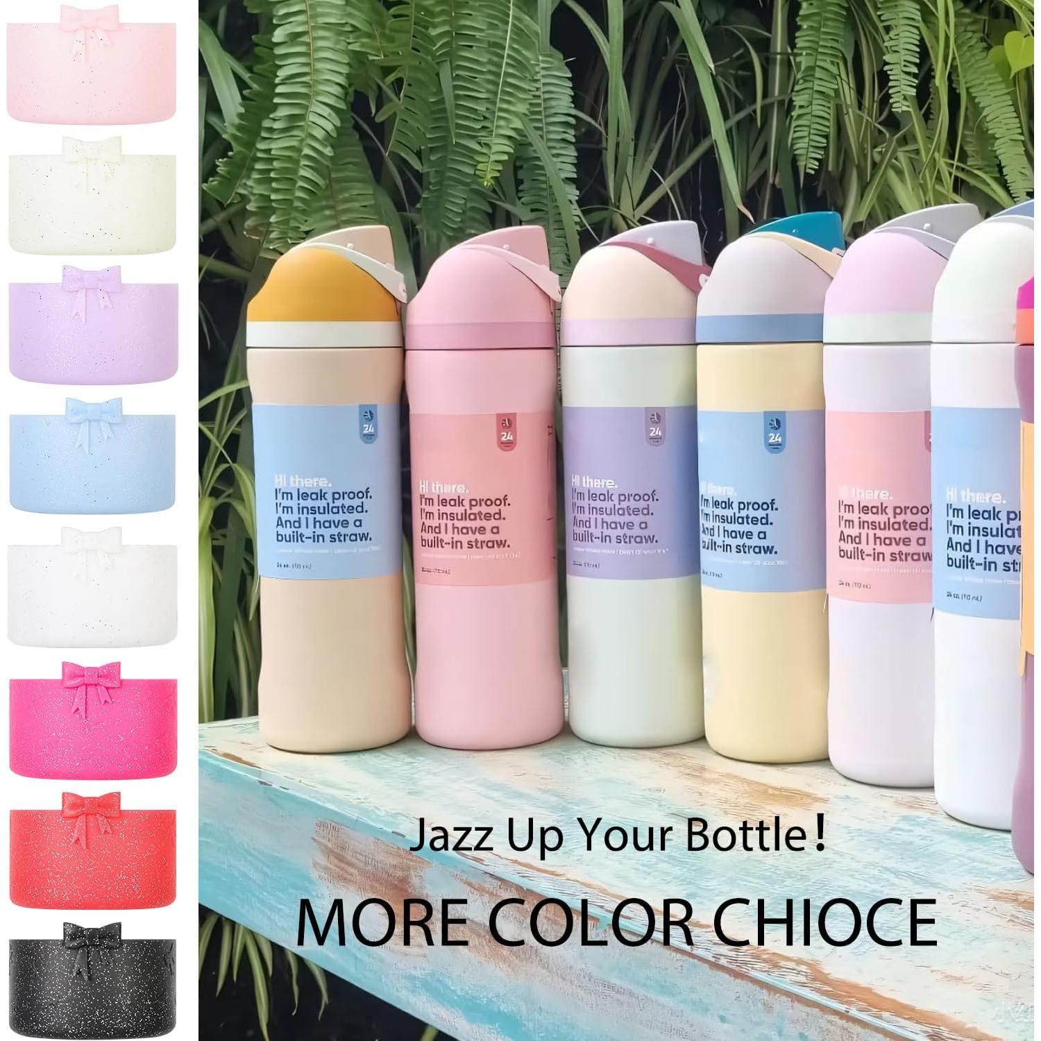 Funda de Silicona Beige HIUSITY para Owala 32oz - Antideslizante